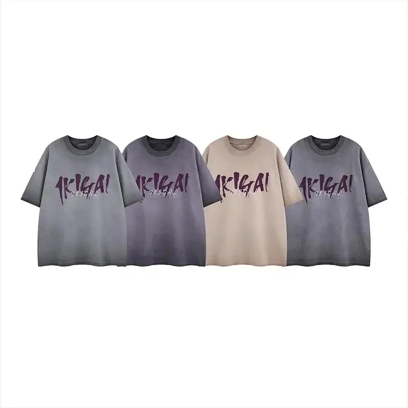 American Heavyweight Washed Distressed T-Shirt for Men and Women, Loose Casual Style, Niche Design, Round Neck, Short Sleeve, Vi
American Heavyweight Washed Distressed T-Shirt for Men and Women, Loose Casual Style, Niche Design, Round Neck, Short Sleeve, Vi
