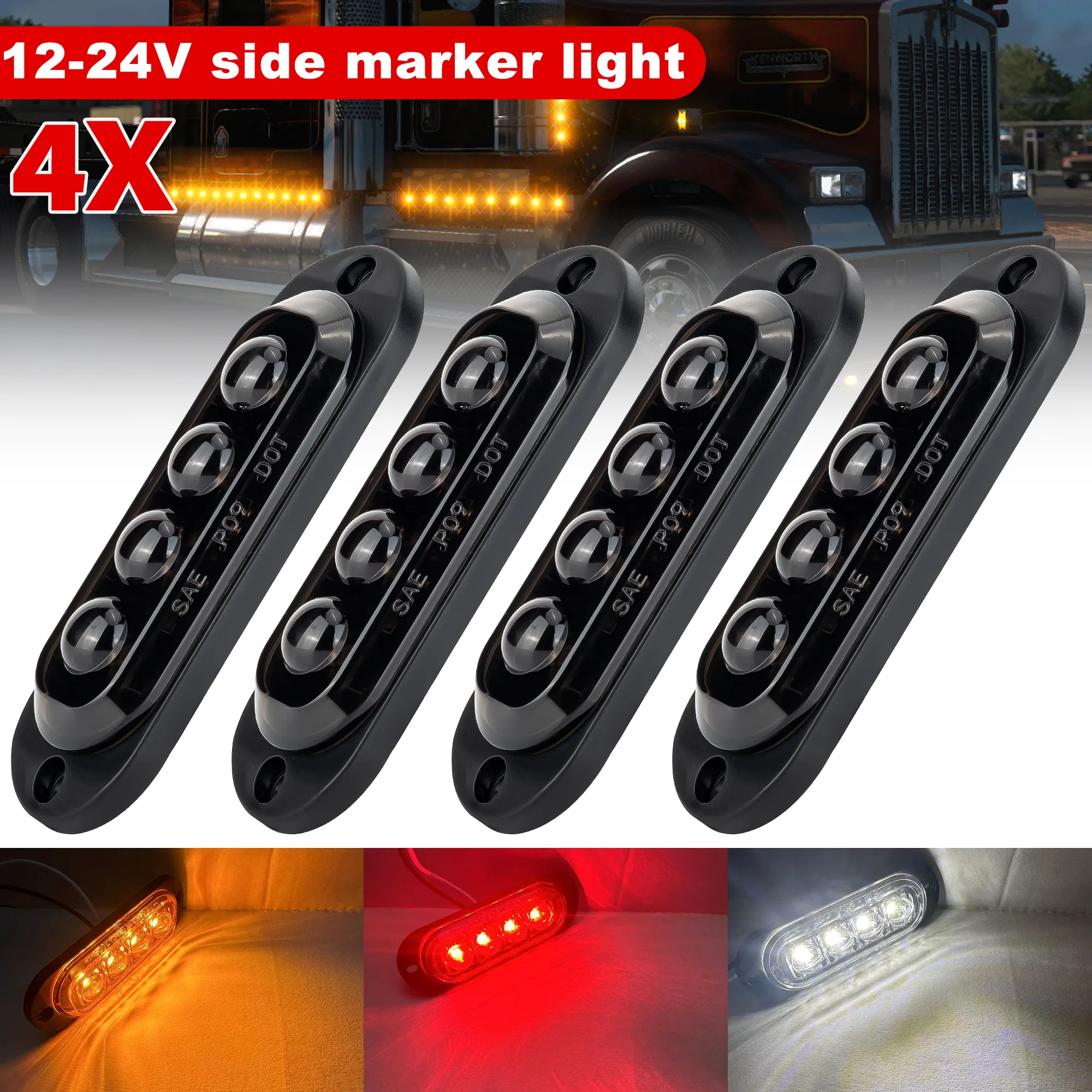 4 шт., новый дымчатый 4 светодиода, 12-24 В, линза для ледяной птицы, креативный габаритный фонарь, боковой габаритный фонарь, сигнальный фонарь для грузового прицепа
4 шт., новый дымчатый 4 светодиода, 12-24 В, линза для ледяной птицы, креативный габаритный фонарь, боковой габаритный фонарь, сигнальный фонарь для грузового прицепа