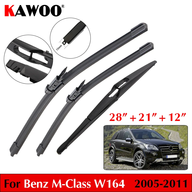 28"+21"+12" Car Wiper Blade For Mercedes-Benz M-Class W164 2005-2011 Windscreen Front Rear Wipers Blade Set Auto Accessories
28"+21"+12" Car Wiper Blade For Mercedes-Benz M-Class W164 2005-2011 Windscreen Front Rear Wipers Blade Set Auto Accessories