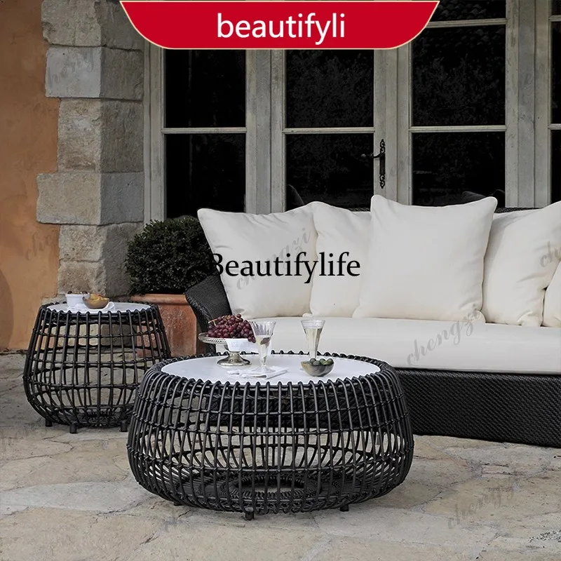 01A Nordic courtyard rattan sofa outdoor balcony rattan chair coffee table combination sun room rattan bed
01A Nordic courtyard rattan sofa outdoor balcony rattan chair coffee table combination sun room rattan bed