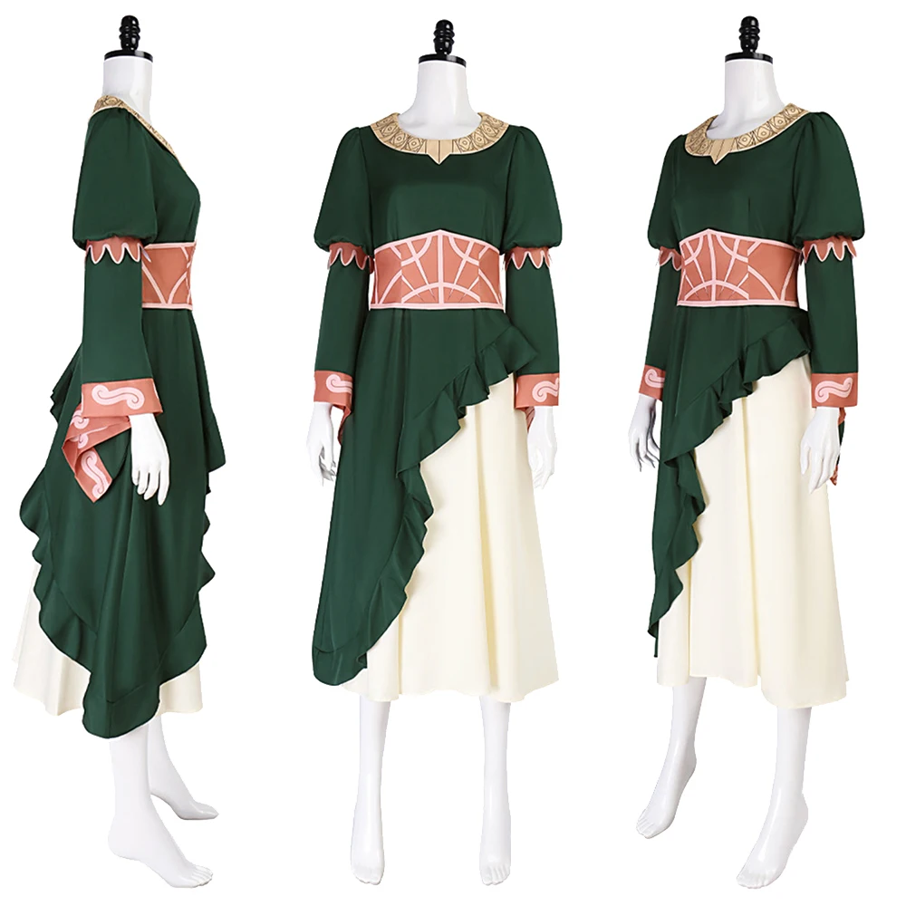 Galadriel Women Medieval Retro Long Dress Rings Female Cosplay Costume Halloween Carnival Party Suit Adult Roleplay Clothing
Galadriel Women Medieval Retro Long Dress Rings Female Cosplay Costume Halloween Carnival Party Suit Adult Roleplay Clothing
