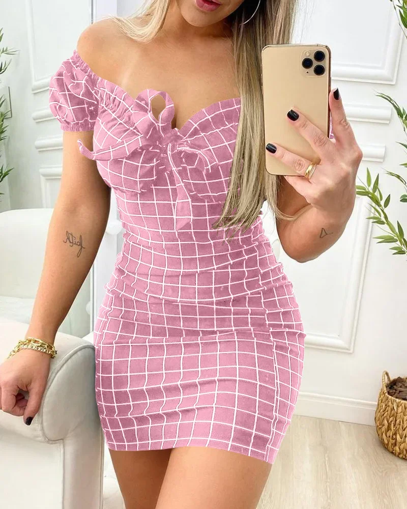 2024 New Summer Dress Sexy Package Buttocks Short Skirt of Cross Border Grid Print Dress
2024 New Summer Dress Sexy Package Buttocks Short Skirt of Cross Border Grid Print Dress
