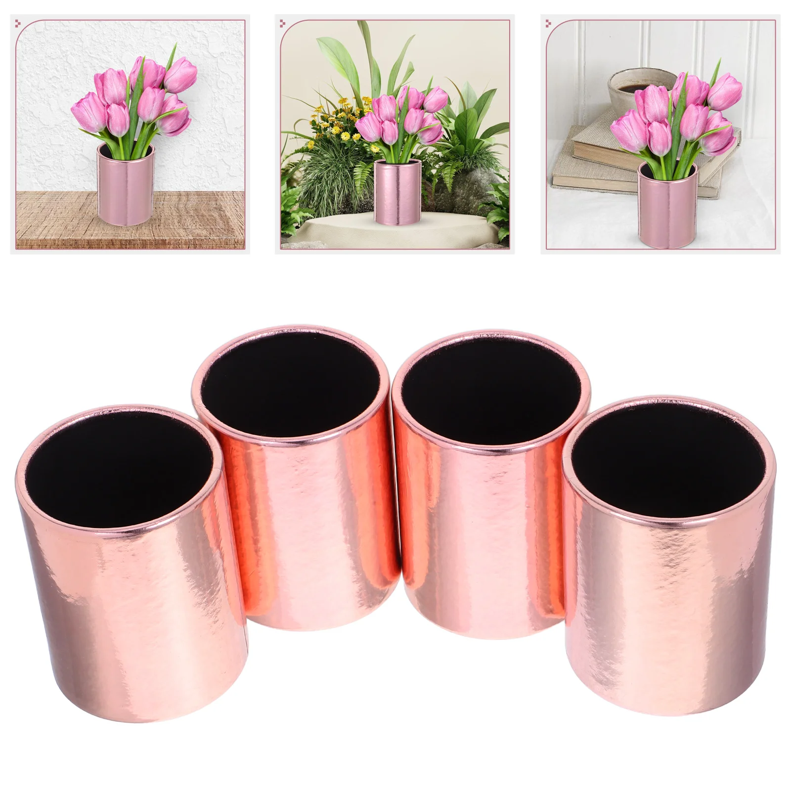 4 Pcs Mini Hug Bucket Bouquet Boxes for Flowers Packaging Arrangement Cardboard Floral Arrangements Rose Gold
4 Pcs Mini Hug Bucket Bouquet Boxes for Flowers Packaging Arrangement Cardboard Floral Arrangements Rose Gold
