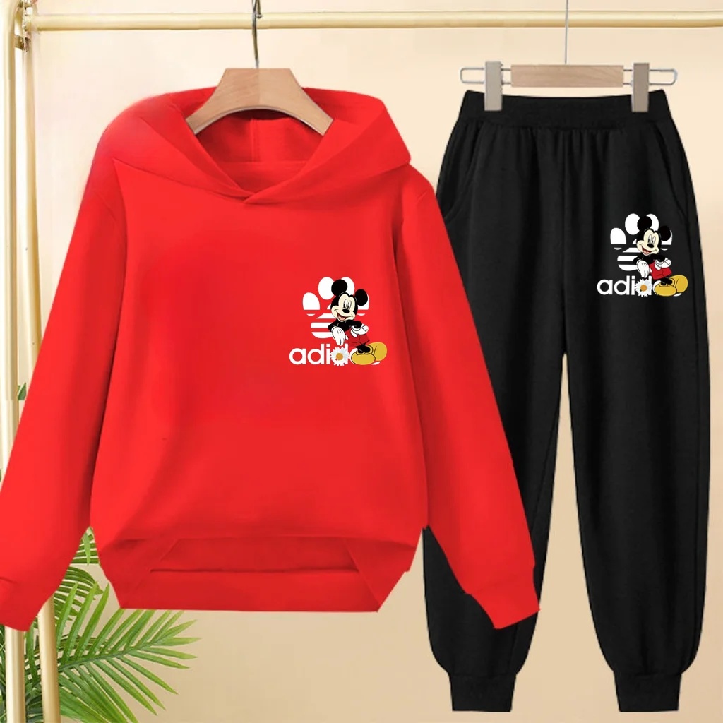 Children's Sportswear Cartoon Pattern Hooded Sweatshirt + Long Pants Set. Both Boys and Girls Like Loose Suits for Children
Children's Sportswear Cartoon Pattern Hooded Sweatshirt + Long Pants Set. Both Boys and Girls Like Loose Suits for Children