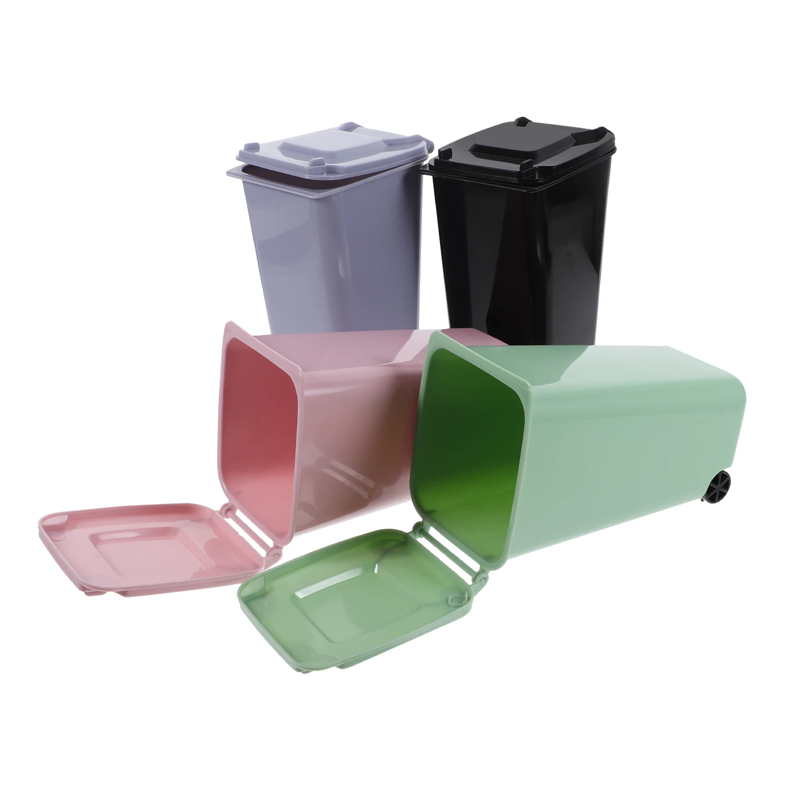 4pcs Mini Garbage Can Desktop Waste Bin Wastebasket Plastic Bag Compatible Clamshell Design Multifunctional Table Trash Can Pen
4pcs Mini Garbage Can Desktop Waste Bin Wastebasket Plastic Bag Compatible Clamshell Design Multifunctional Table Trash Can Pen