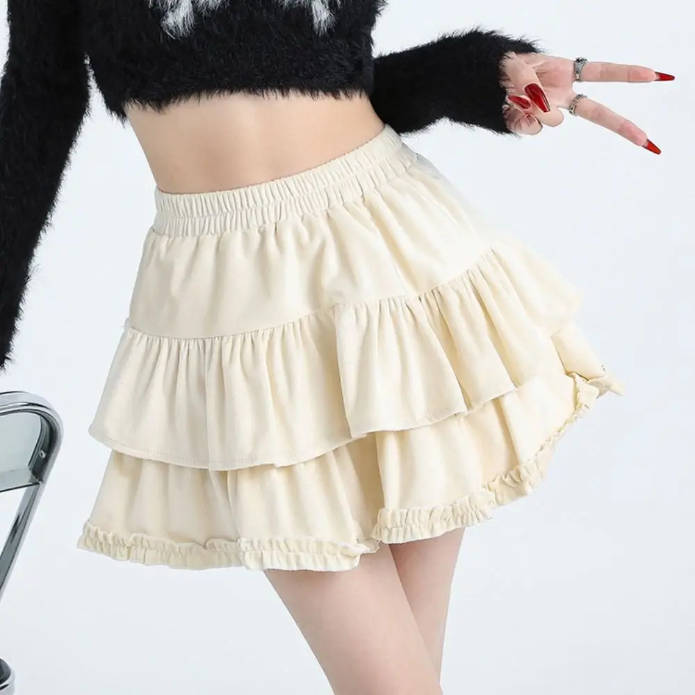 Aesthetic Velvet Shorts Mini Skirt Elastic Tiered High Waist Skirt Short Korean Style Pleated Mini Skirts Spring Autumn
Aesthetic Velvet Shorts Mini Skirt Elastic Tiered High Waist Skirt Short Korean Style Pleated Mini Skirts Spring Autumn
