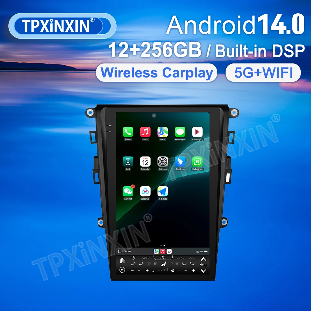 13.6 Inch Vertical Screen Android 14 For Ford Mondeo 2013-2020 Car Multimedia Player GPS Navi Radio Wireless Carplay Head Unit
13.6 Inch Vertical Screen Android 14 For Ford Mondeo 2013-2020 Car Multimedia Player GPS Navi Radio Wireless Carplay Head Unit