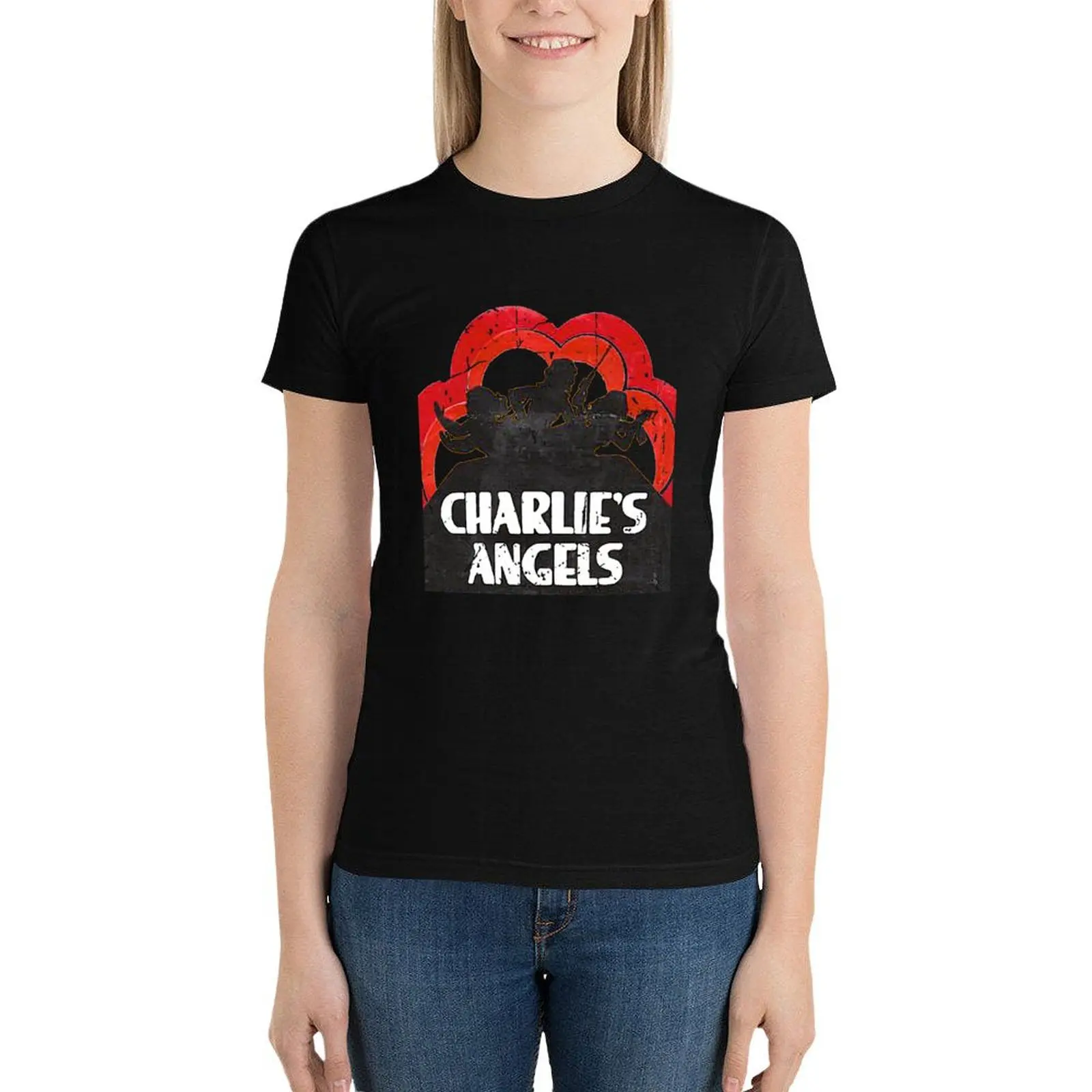 CHARLIE'S ANGELS / 70s TV SERIES RETRO VINTAGE STYLE T-Shirt summer clothes plus size tops Female clothing cat shirts for Women
CHARLIE'S ANGELS / 70s TV SERIES RETRO VINTAGE STYLE T-Shirt summer clothes plus size tops Female clothing cat shirts for Women