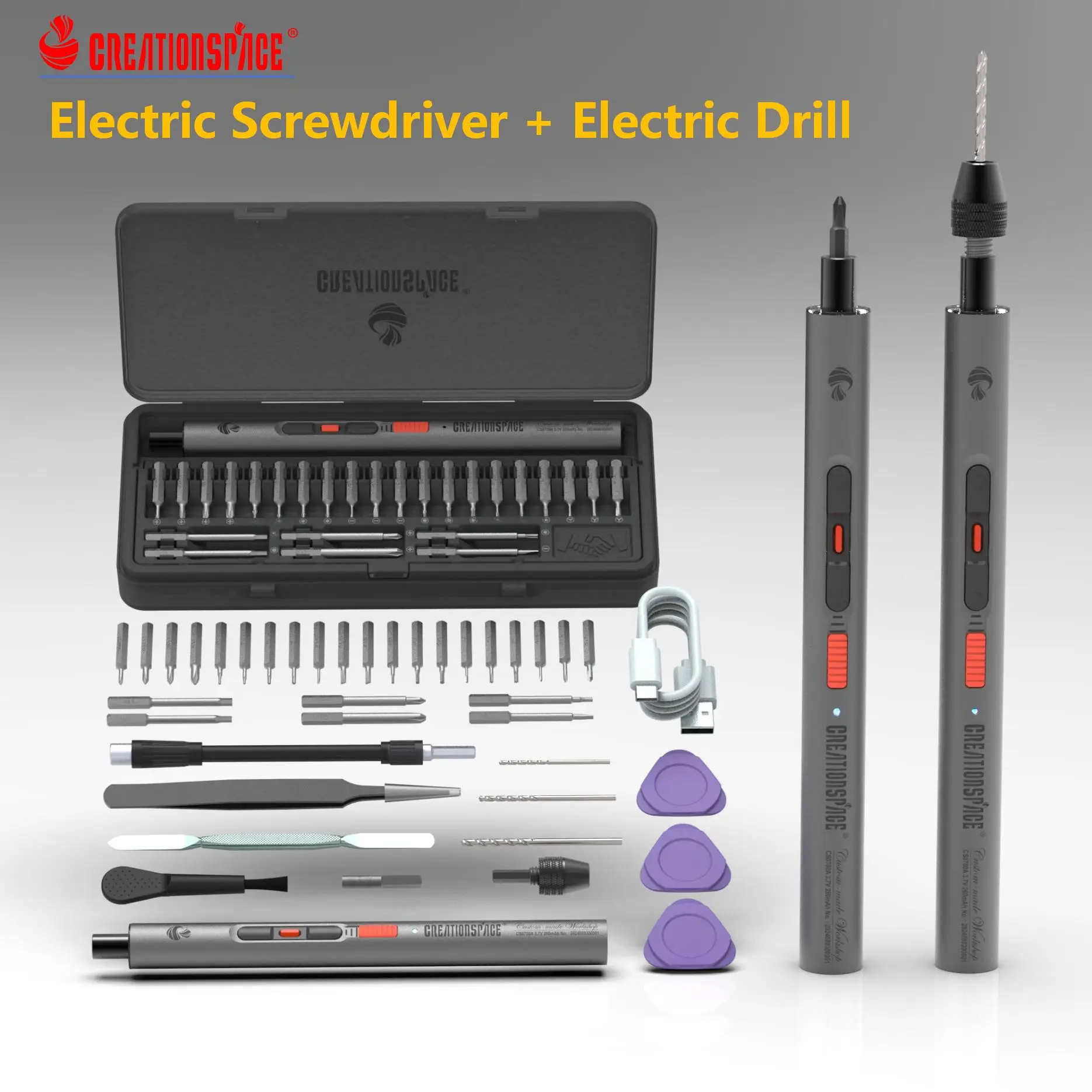 Creationspace Mini Electric Screwdriver Set Small Screw driver Cordless Iphone Repair Tools Cordless Precision Screwdriver
Creationspace Mini Electric Screwdriver Set Small Screw driver Cordless Iphone Repair Tools Cordless Precision Screwdriver