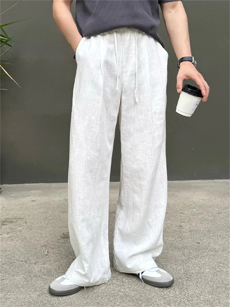 Модные льняные хлопковые мужские повседневные брюки, белые прямые брюки, весна-осень-зима, удобные дышащие, модные
Модные льняные хлопковые мужские повседневные брюки, белые прямые брюки, весна-осень-зима, удобные дышащие, модные