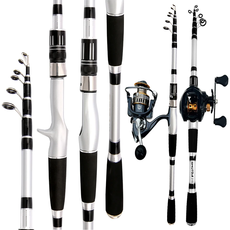 Telescopic Lure Fishing Rod Set 1.5-2.4M Short Jigging Pole with Spining Reel JE 2000-4000 Series Max Drag 8kg for All Waters
Telescopic Lure Fishing Rod Set 1.5-2.4M Short Jigging Pole with Spining Reel JE 2000-4000 Series Max Drag 8kg for All Waters