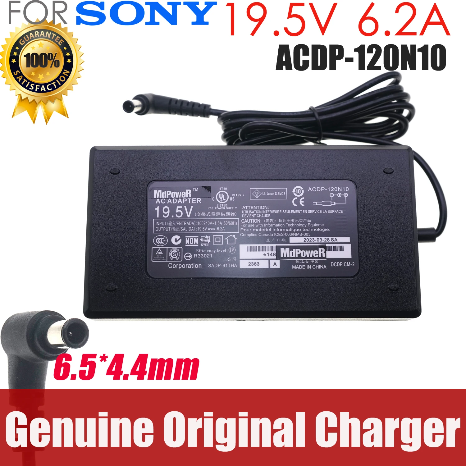 Genuine ACDP-120N02 ACDP-120N03 AC Adapter For SONY 19.5V 6.2A ACDP-120E02 ACDP-120E03 KDL-42W670A VPCY21A TV Monitor Charger
Genuine ACDP-120N02 ACDP-120N03 AC Adapter For SONY 19.5V 6.2A ACDP-120E02 ACDP-120E03 KDL-42W670A VPCY21A TV Monitor Charger
