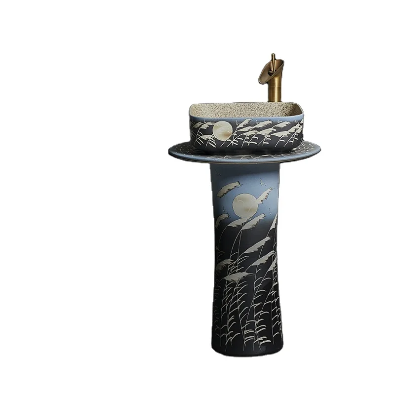Hand painted pattern art porcelain sink ceramic base wash basin bathroom sink
Hand painted pattern art porcelain sink ceramic base wash basin bathroom sink