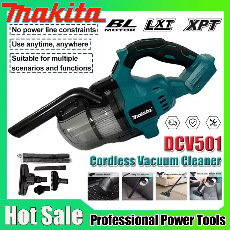 Makita DCV501 Cordless Handheld Vacuum Cleaner Portable Brushless Vehicle Mounted Floor Cleaner Household Power Tools Fit Car
Makita DCV501 Cordless Handheld Vacuum Cleaner Portable Brushless Vehicle Mounted Floor Cleaner Household Power Tools Fit Car
