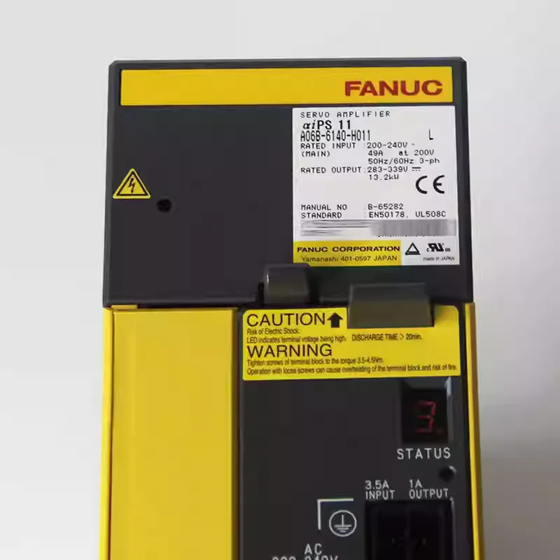 A06B-6140-H011 FANUC SERVO AMPLIFIER Tested Ok A06B 6140 H011
A06B-6140-H011 FANUC SERVO AMPLIFIER Tested Ok A06B 6140 H011