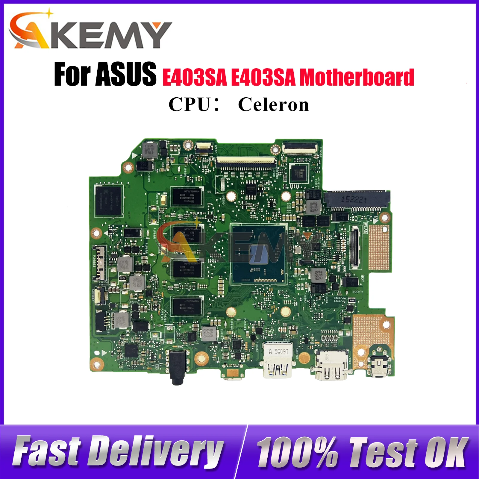 E403SA Laptop Motherboard For ASUS EeeBook E403SA E403S Notebook Mainboard With Celeron CPU 100% tests OK fast shipping stk
E403SA Laptop Motherboard For ASUS EeeBook E403SA E403S Notebook Mainboard With Celeron CPU 100% tests OK fast shipping stk
