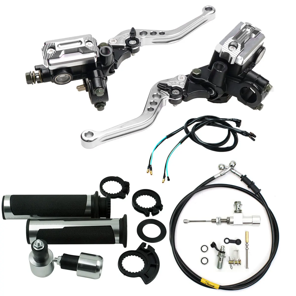 Комплект гидравлического сцепления для мотоцикла, 12,7 мм, тормозные рычаги, главный цилиндр, вязальный масляный шланг для Yamaha Kawasaki Honda Suzuki Moto
Комплект гидравлического сцепления для мотоцикла, 12,7 мм, тормозные рычаги, главный цилиндр, вязальный масляный шланг для Yamaha Kawasaki Honda Suzuki Moto