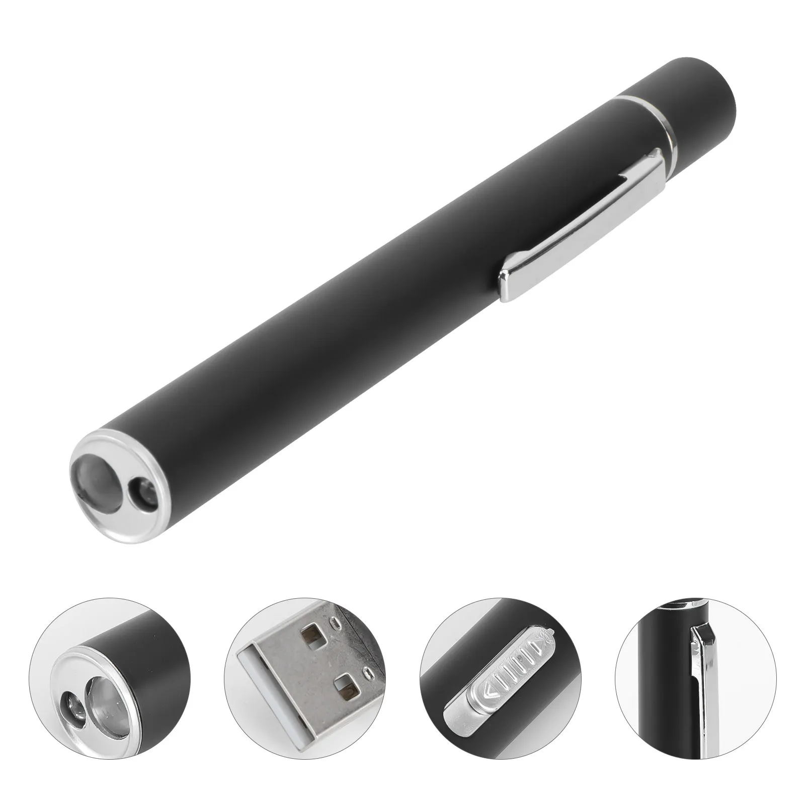 Stainless Steel Pen Shaped LED Flashlight USB Rechargeable Pen Light for Healthcare Professionals Compact Dustproof
Stainless Steel Pen Shaped LED Flashlight USB Rechargeable Pen Light for Healthcare Professionals Compact Dustproof