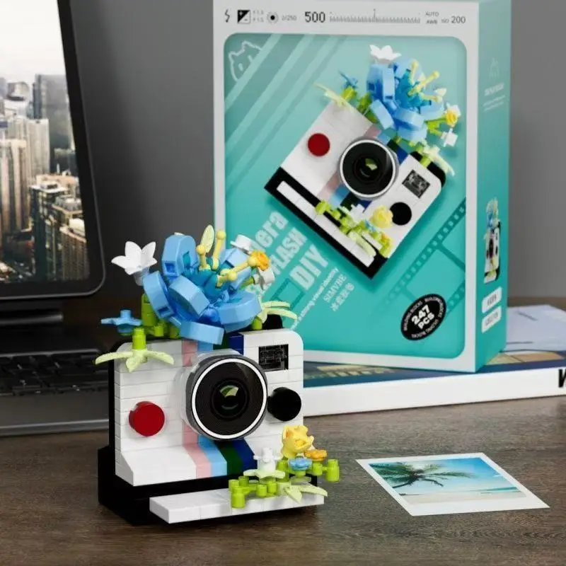 With Box Creative Camera Retro Model Flowers Building Blocks DIY Toys Small Particle Bricks Toys For Kids Children Funny Gifts
With Box Creative Camera Retro Model Flowers Building Blocks DIY Toys Small Particle Bricks Toys For Kids Children Funny Gifts