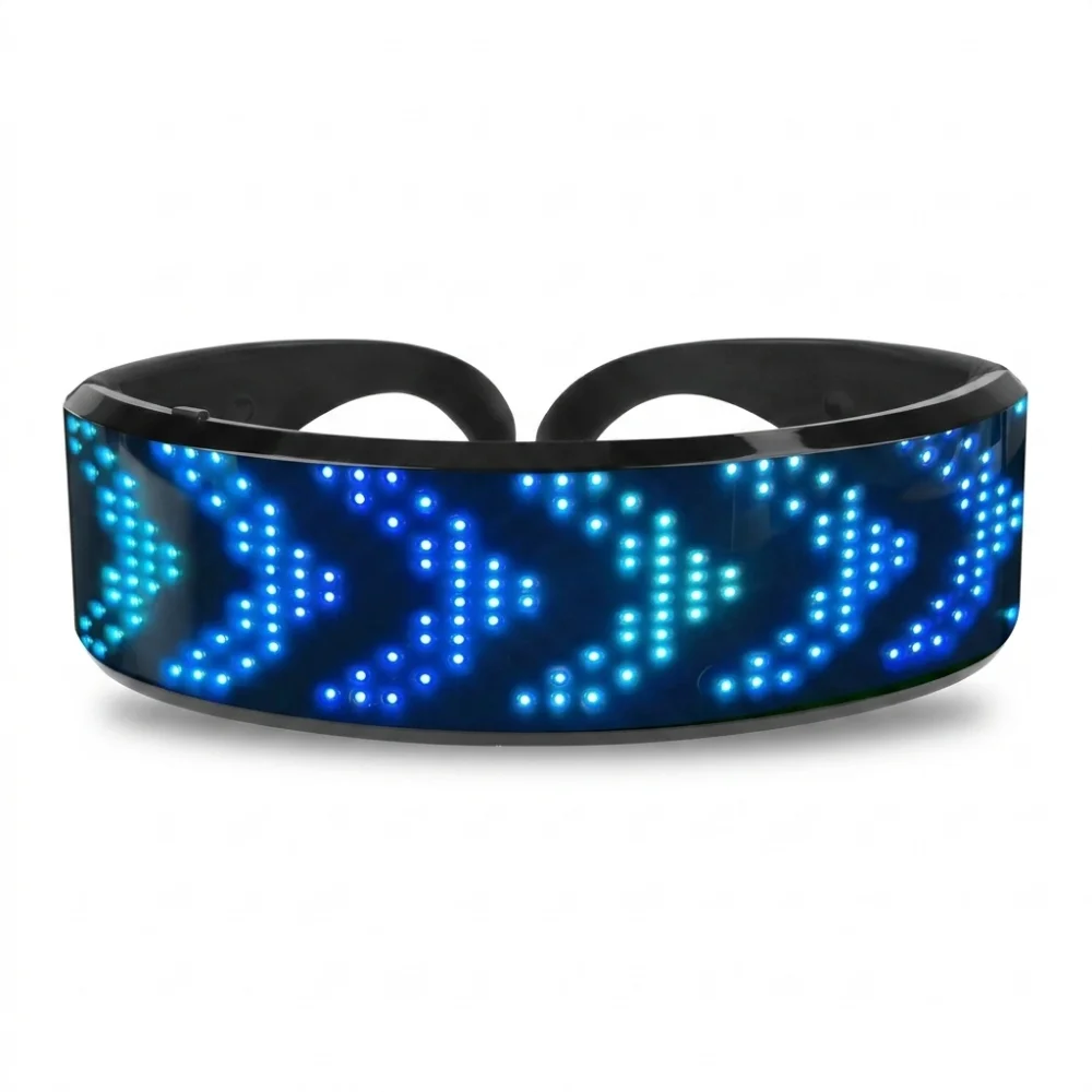 Bluetooth LED Luminous Glasses DIY Programmable Electronic Futuristic Eyewear for Halloween Party Bar Festival Performance
Bluetooth LED Luminous Glasses DIY Programmable Electronic Futuristic Eyewear for Halloween Party Bar Festival Performance
