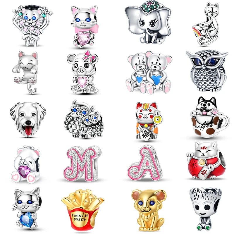 Valentine's Day Halloween couple Christmas gift fashion new 925 pure silver pendant, love pet dog cat paw print pattern beads, s
Valentine's Day Halloween couple Christmas gift fashion new 925 pure silver pendant, love pet dog cat paw print pattern beads, s