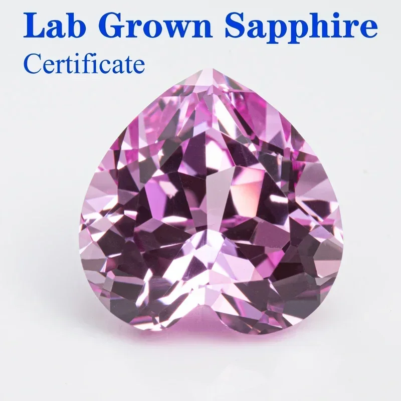 Top Lab Grown Sapphire Pink Heart Shape VVS1 Quality Charms Beads Selectable AGL Certificate for Diy Jewelry Making Materials
Top Lab Grown Sapphire Pink Heart Shape VVS1 Quality Charms Beads Selectable AGL Certificate for Diy Jewelry Making Materials