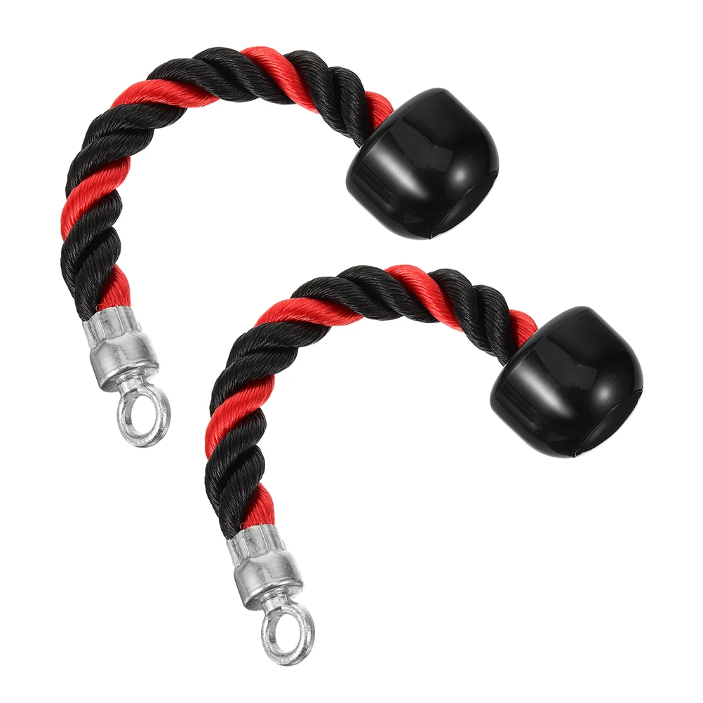 2pcs Tricep Rope Ergonomic Handle Cable Attachments Gym Tricep Exercise Rope Home Red Black Braided Nylon Fitness Device
2pcs Tricep Rope Ergonomic Handle Cable Attachments Gym Tricep Exercise Rope Home Red Black Braided Nylon Fitness Device