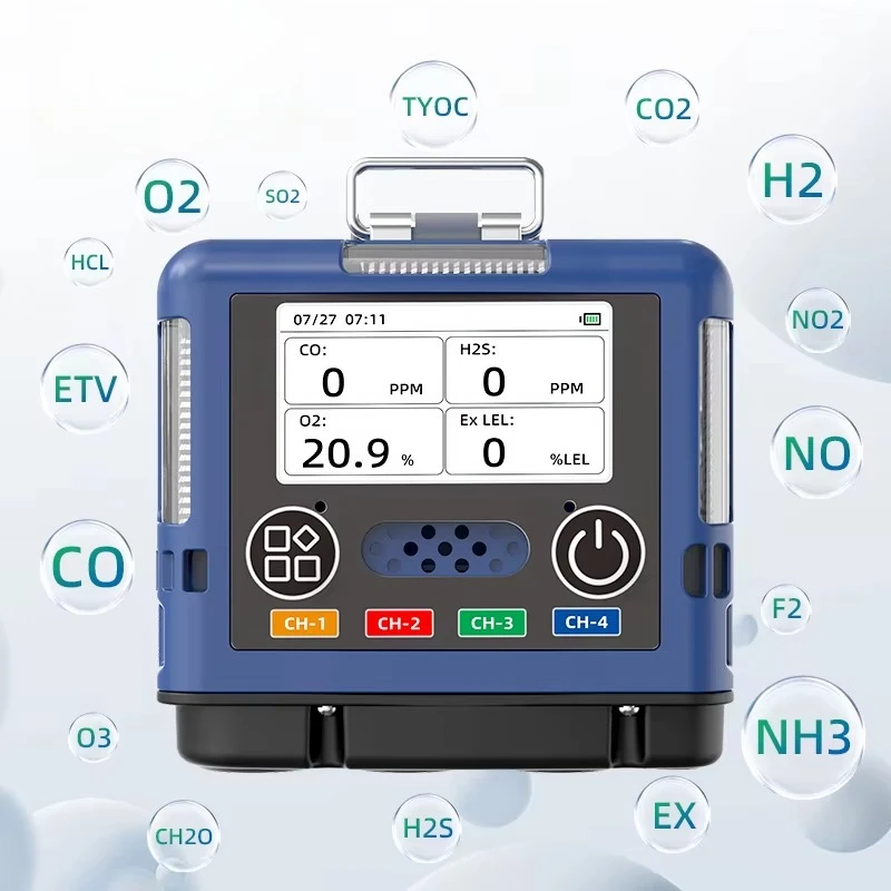 Clip Type 4 Gas Personal Monitor Multi Gas Detector 4 Gas LEL O2 CO H2S HS2 Monitor
Clip Type 4 Gas Personal Monitor Multi Gas Detector 4 Gas LEL O2 CO H2S HS2 Monitor