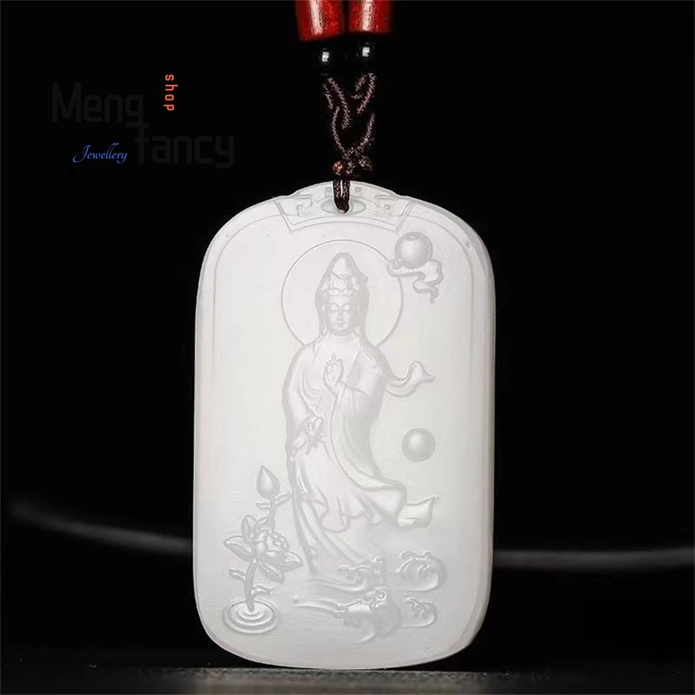 Jade Guanyin Pendant, Landscape Guanyin Pendant, White Jade Pendant, Jade Pendant, Dragon Riding Guanyin, Lotus Guanyin Elegant
Jade Guanyin Pendant, Landscape Guanyin Pendant, White Jade Pendant, Jade Pendant, Dragon Riding Guanyin, Lotus Guanyin Elegant