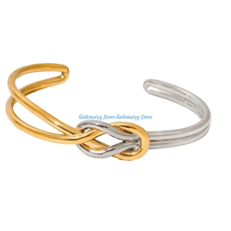 573B Unique Knot Design Stainless Steel Adjustable Opening Bracelet For Women Men Lightweight Jewelry Accessory
573B Unique Knot Design Stainless Steel Adjustable Opening Bracelet For Women Men Lightweight Jewelry Accessory