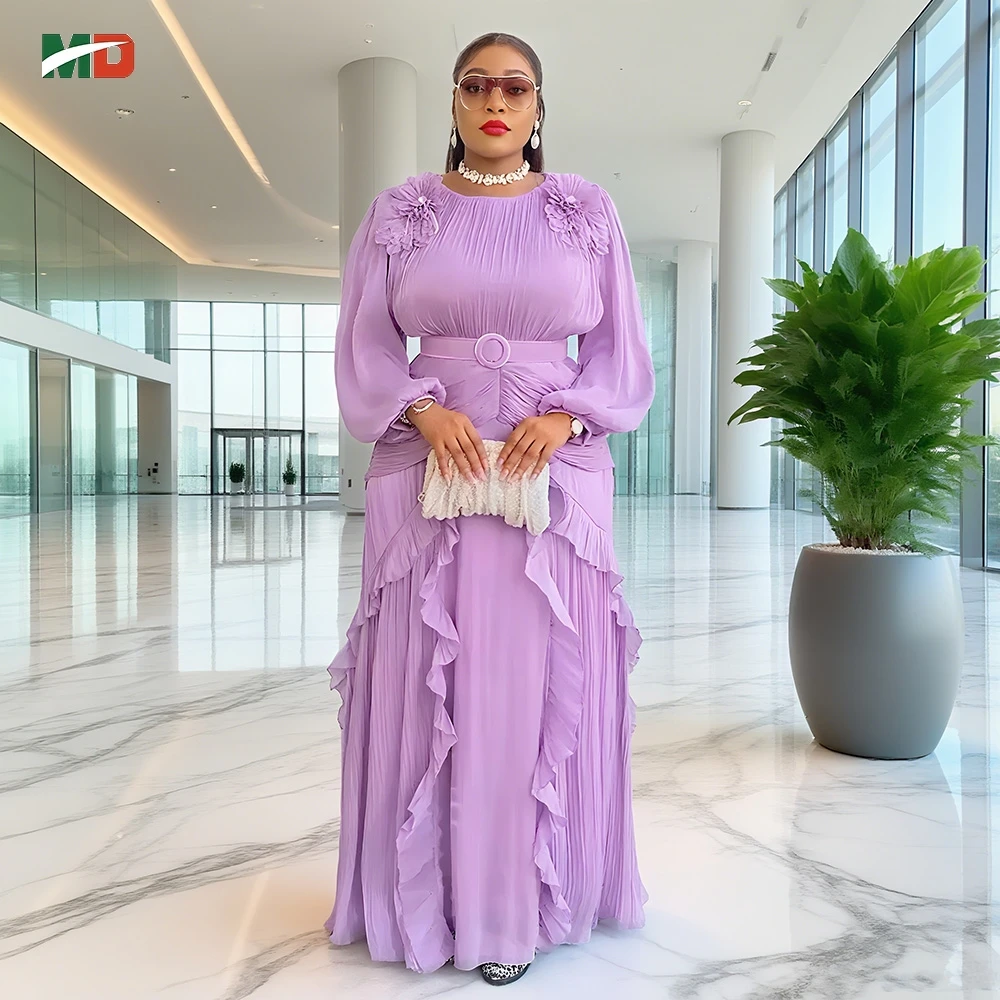 MD African Clothes For Women Plus Size Long Sleeves Birthday Abaya Dresses Luxury Party Wedding Dress Femme Chiffon Robe 2025
MD African Clothes For Women Plus Size Long Sleeves Birthday Abaya Dresses Luxury Party Wedding Dress Femme Chiffon Robe 2025