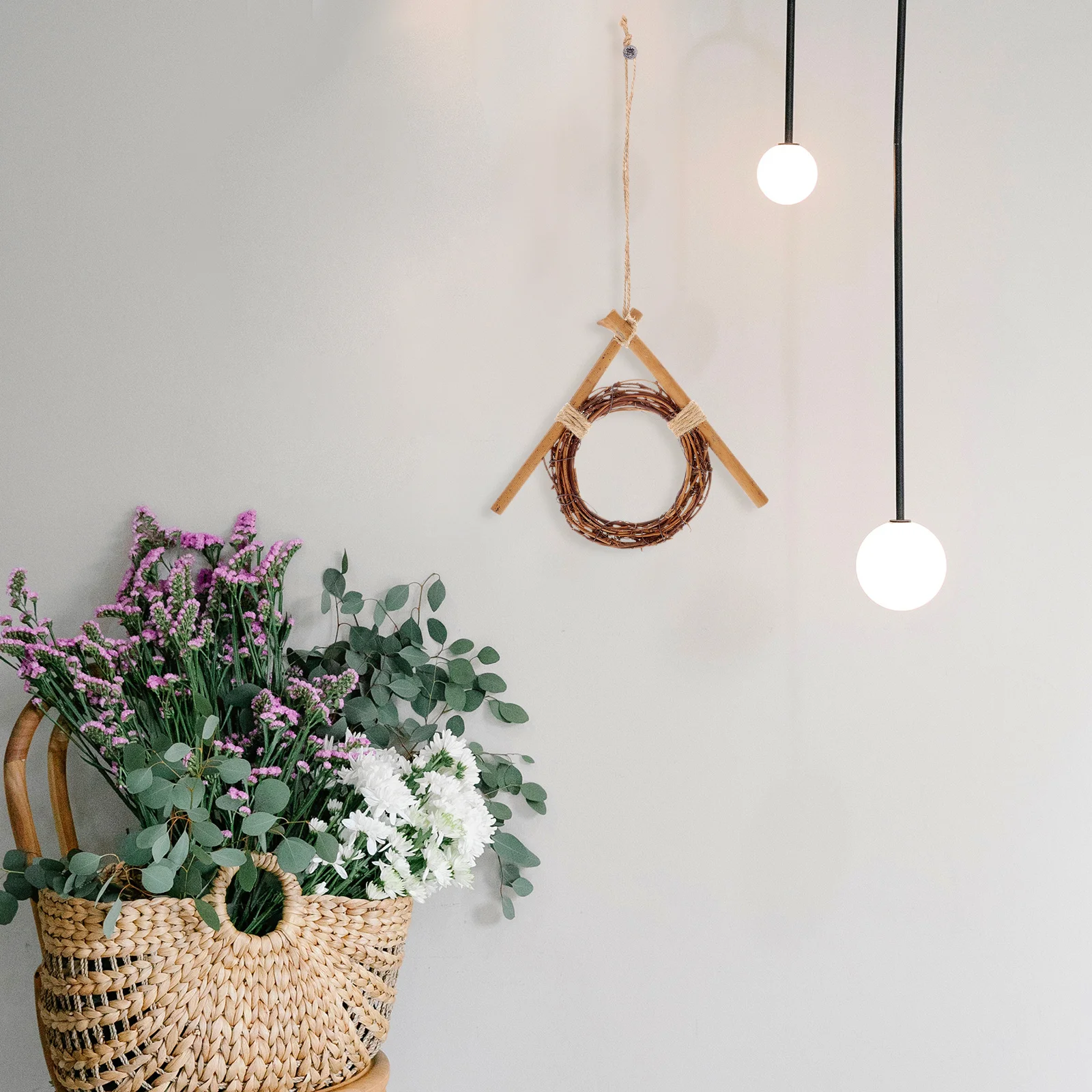 4Pcs Rattan Frame Round Wreath DIY Hanging Decor for Home Wall Pendant Festival Wedding Decoration Indoor Outdoor Props
4Pcs Rattan Frame Round Wreath DIY Hanging Decor for Home Wall Pendant Festival Wedding Decoration Indoor Outdoor Props