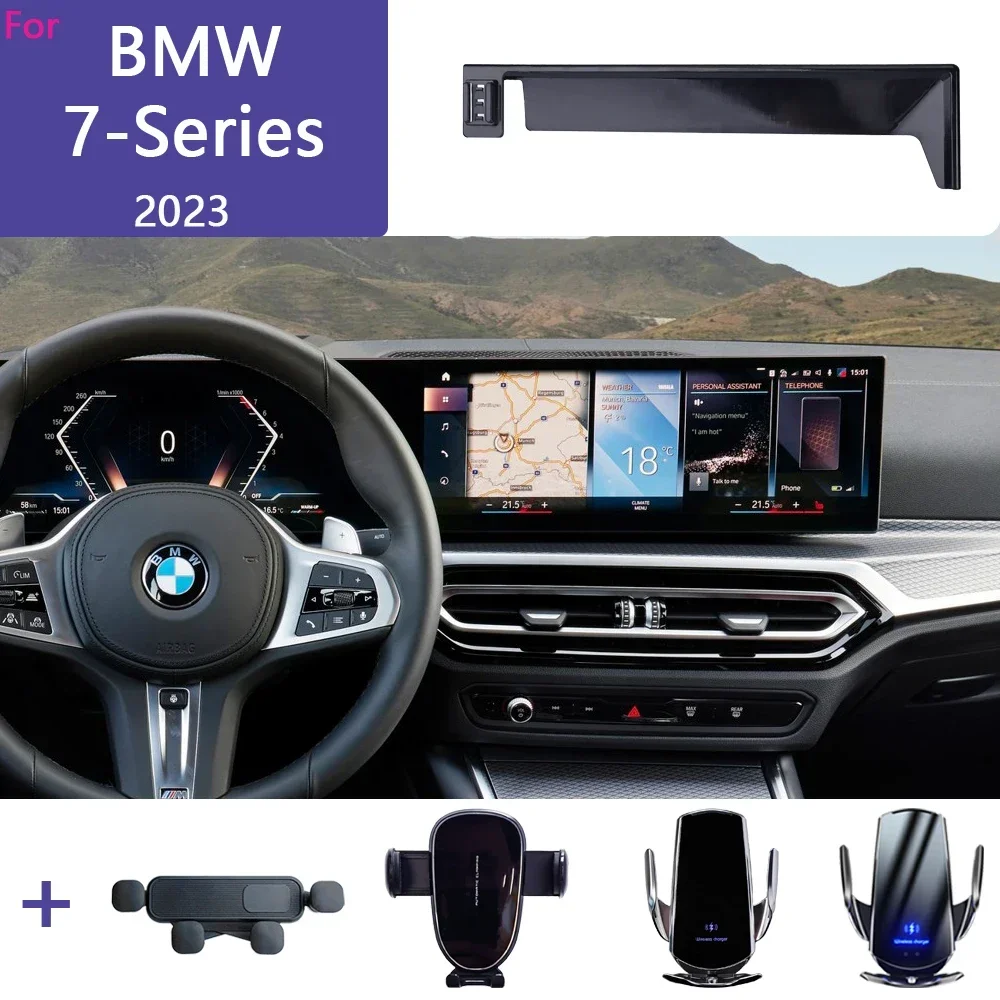 Phone Holder Car Screen Fixed Base For BMW 7 Series G70 2023 2024 2025 Wireless Charging Mobile Phone Mounts Accessories
Phone Holder Car Screen Fixed Base For BMW 7 Series G70 2023 2024 2025 Wireless Charging Mobile Phone Mounts Accessories