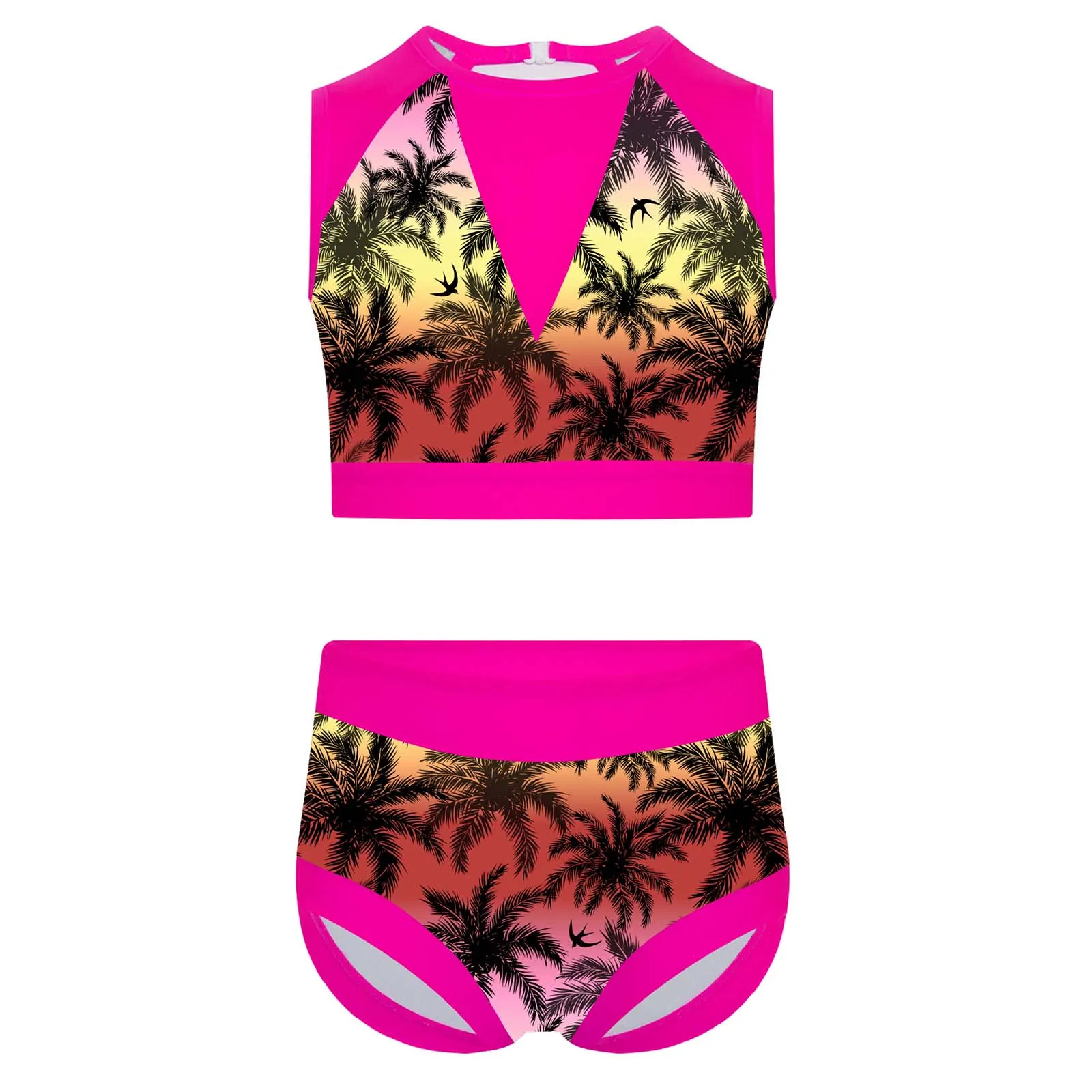 Kids Girls Two-pieces Tankini Swimsuits Swimming Bathing Suit Bikini Swimwear Sets Backless Swimsuit Short Tops with Shorts
Kids Girls Two-pieces Tankini Swimsuits Swimming Bathing Suit Bikini Swimwear Sets Backless Swimsuit Short Tops with Shorts