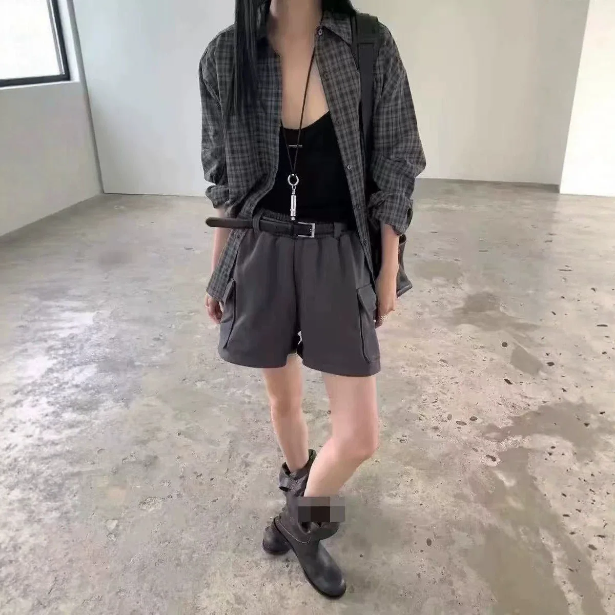 Casual East Gate Workwear Shorts Five-Point Elastic Waist Large Pocket Leisure Pants Cotton Blend High Waist Spring Summer
Casual East Gate Workwear Shorts Five-Point Elastic Waist Large Pocket Leisure Pants Cotton Blend High Waist Spring Summer