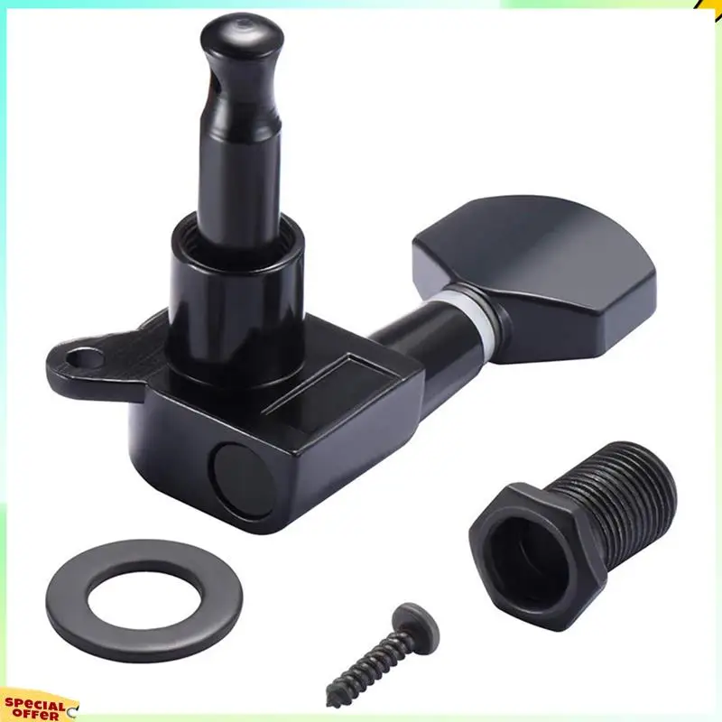 TURE 24 Pieces Guitar String Tuning Pegs Keys 3 Left 3 Right Guitar Machine Heads Knobs With Strap Button Locks Picks (Black)
TURE 24 Pieces Guitar String Tuning Pegs Keys 3 Left 3 Right Guitar Machine Heads Knobs With Strap Button Locks Picks (Black)