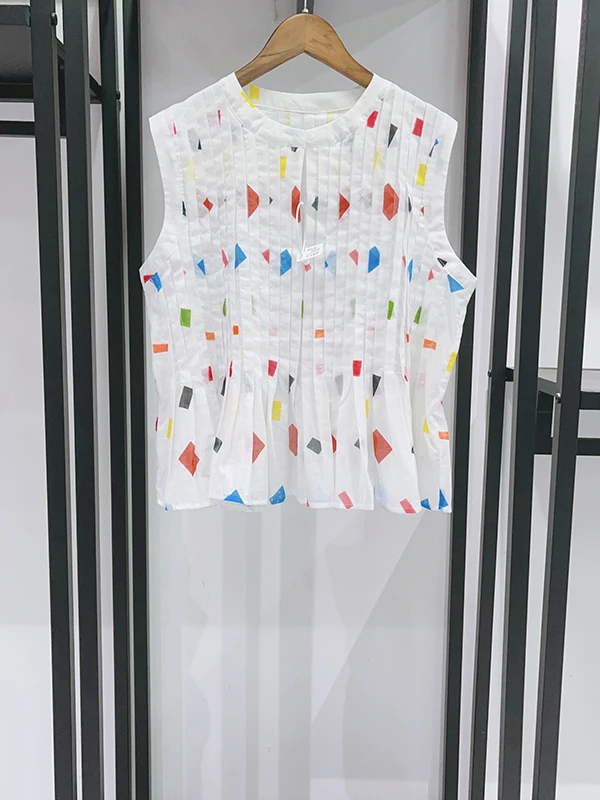 Summer 2026 Women's Fashion Set Square Print Pleated round Neck Sleeveless Top Long Half Skirt Two-Piece Ensemble
Summer 2026 Women's Fashion Set Square Print Pleated round Neck Sleeveless Top Long Half Skirt Two-Piece Ensemble