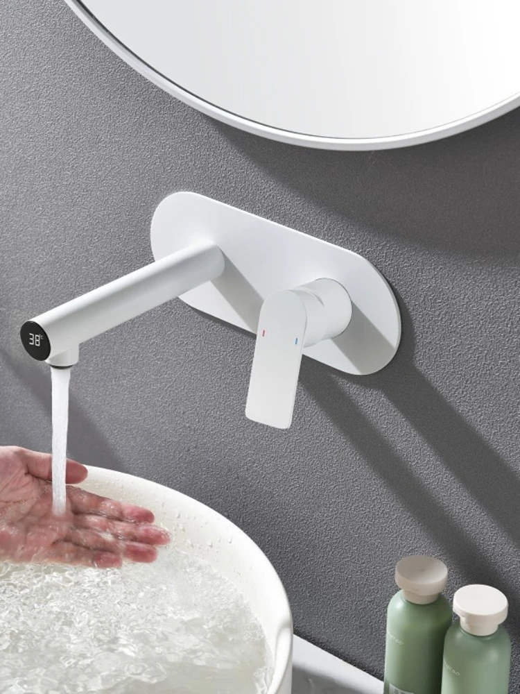 All Copper White Digital Display Basin Embedded Faucet Embedded Concealed Concealed Inter-Platform Basin Basin Faucet
All Copper White Digital Display Basin Embedded Faucet Embedded Concealed Concealed Inter-Platform Basin Basin Faucet