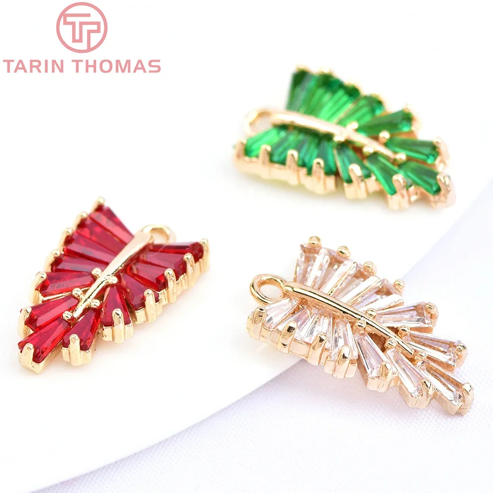 (6149) 6PCS 10x16MM 24K Gold Color Brass with Zircon Leaf Shaped Charms Pendants High Quality Jewelry Making Findings Wholesale
(6149) 6PCS 10x16MM 24K Gold Color Brass with Zircon Leaf Shaped Charms Pendants High Quality Jewelry Making Findings Wholesale
