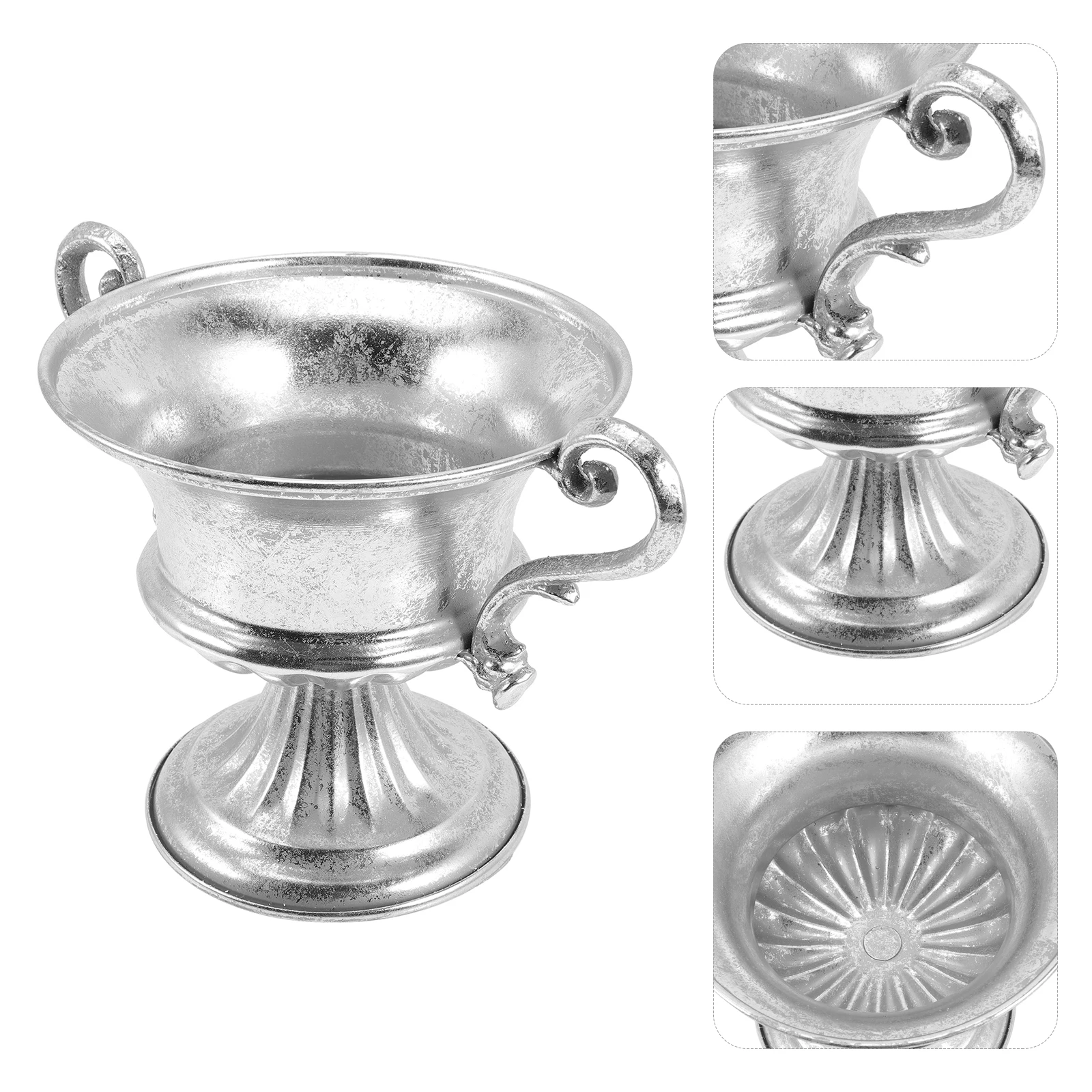 Retro Silver Vase European Iron Home Decor Chic Wedding Table Centerpiece Vintage Flower Pot Decorative Plant Stand
Retro Silver Vase European Iron Home Decor Chic Wedding Table Centerpiece Vintage Flower Pot Decorative Plant Stand