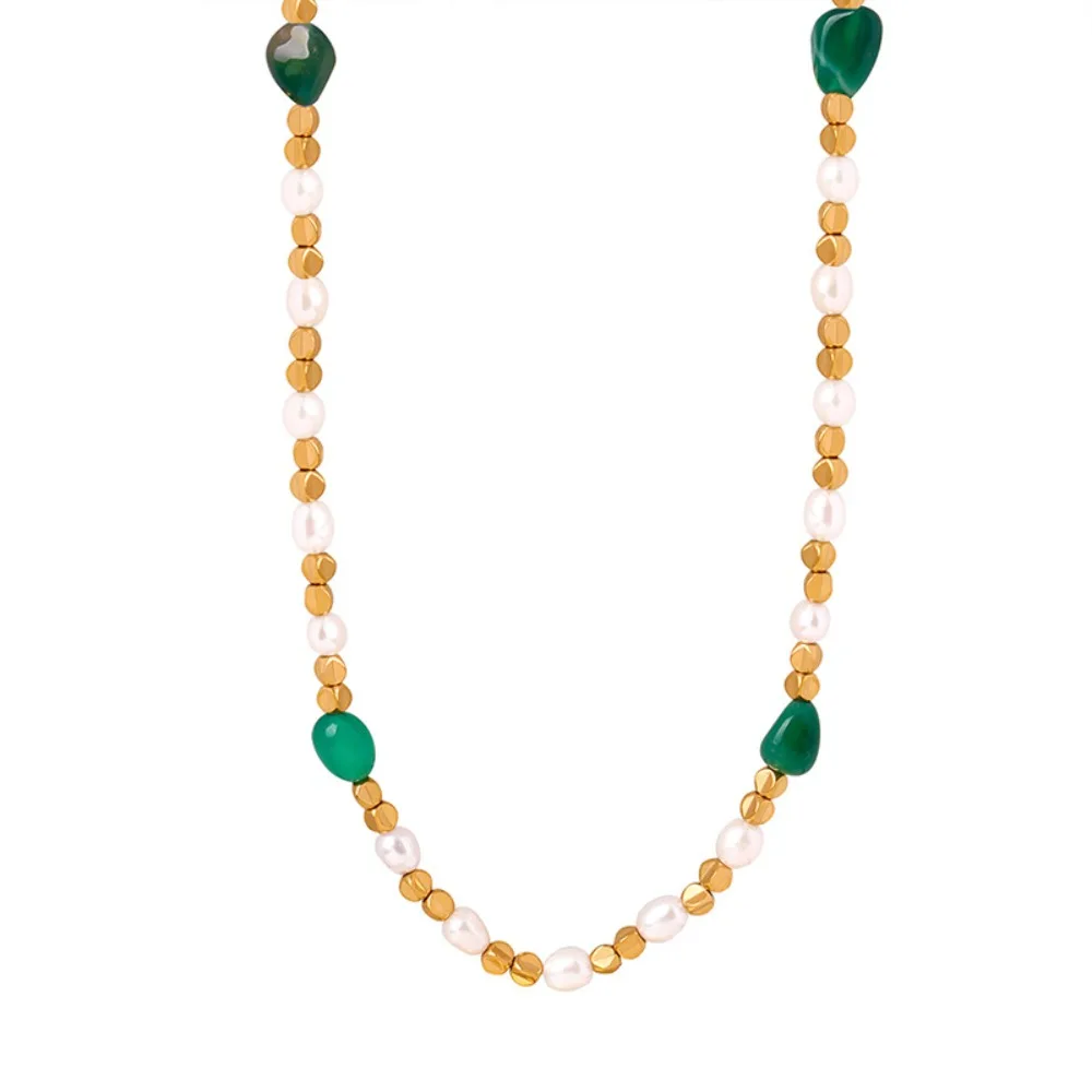Women's Necklace Natural Stone Freshwater Pearl Stainless Steel Fashionable and Versatile Jewelry Accessories
Women's Necklace Natural Stone Freshwater Pearl Stainless Steel Fashionable and Versatile Jewelry Accessories