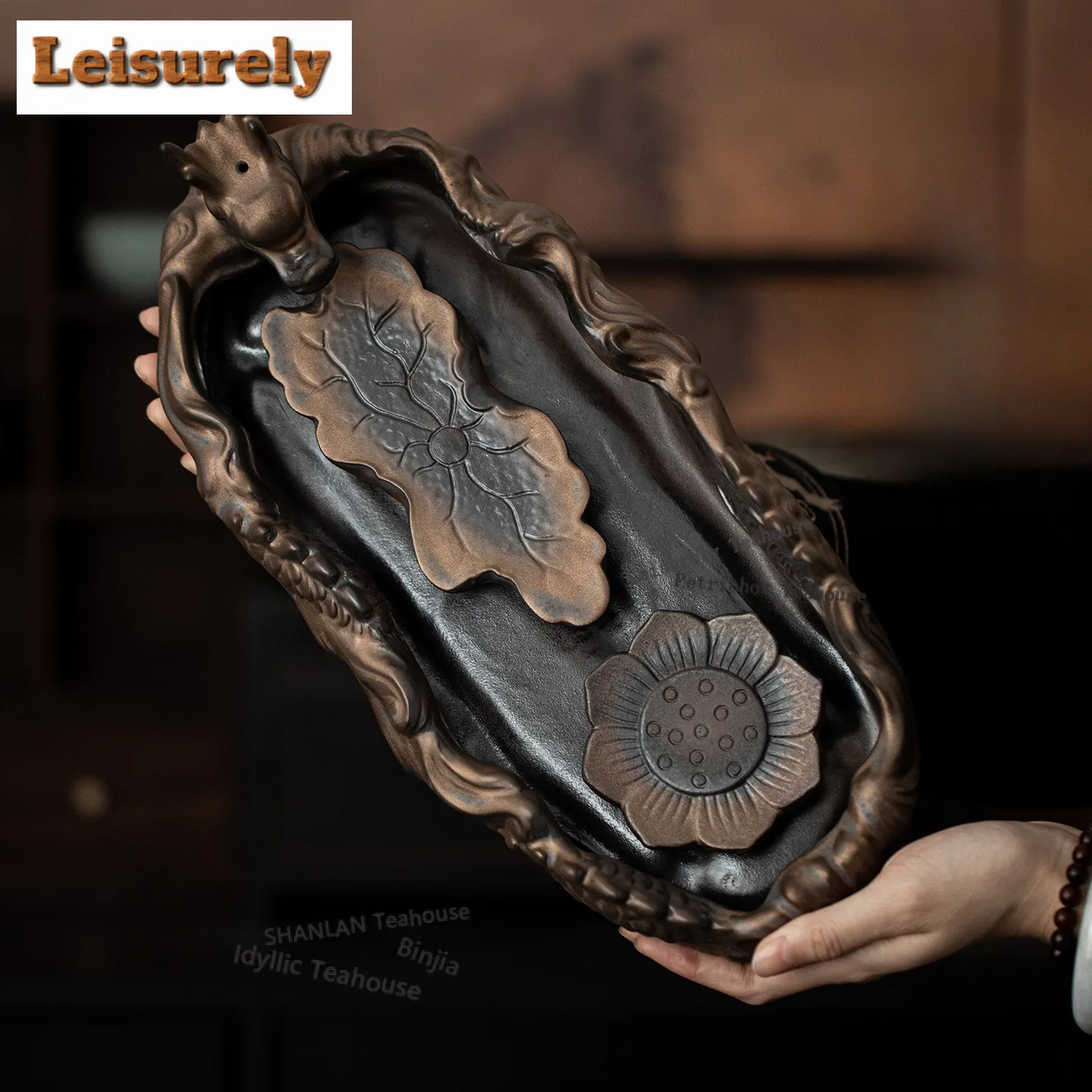 Gilt Coarse Pottery Dragon Lying On Lotus Tea Tray Afternoon Tea Dessert Plate Coffee Storage Board Teapot Mat Dishes Tea Set
Gilt Coarse Pottery Dragon Lying On Lotus Tea Tray Afternoon Tea Dessert Plate Coffee Storage Board Teapot Mat Dishes Tea Set