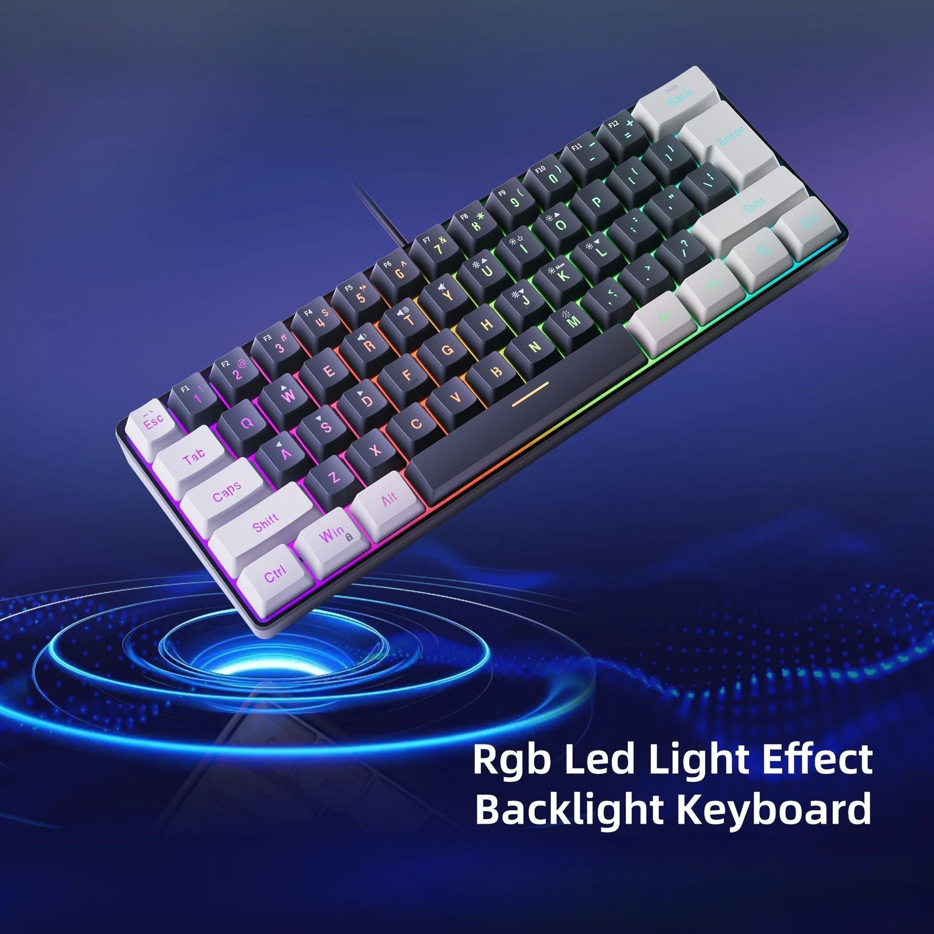 Teclado Gamer Wired 61Keys 60% Mini Portable RGB Film E sports Office Desktop Computer Color Matching pc Keyboardtastiera gaming
Teclado Gamer Wired 61Keys 60% Mini Portable RGB Film E sports Office Desktop Computer Color Matching pc Keyboardtastiera gaming
