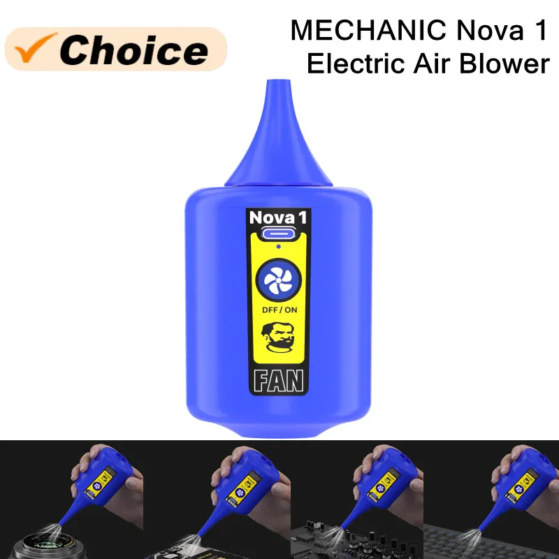 MECHANIC NOVA 1 Electric Air Blower Portable Mini Cordless Dust Removal Cleaner Multi-scene Lens Sensor Cleaning Blower
MECHANIC NOVA 1 Electric Air Blower Portable Mini Cordless Dust Removal Cleaner Multi-scene Lens Sensor Cleaning Blower