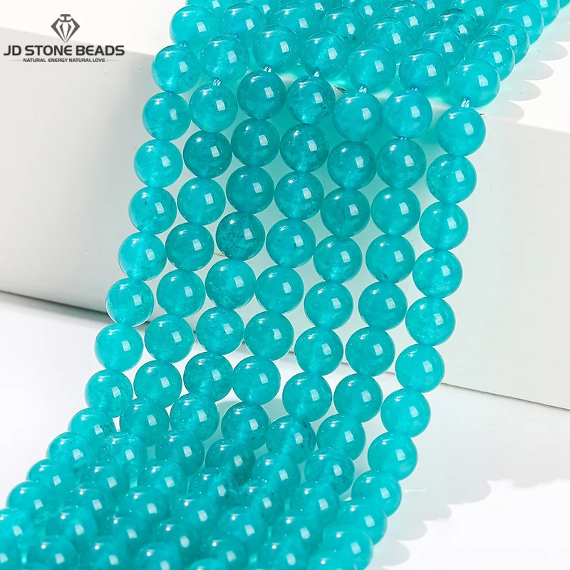 Natural Stone Amazons Color Chalcedony Bead Round Loose Spacer 4 6 8 10 12mm for Jewelry Making DIY Necklace Bracelet Accessory
Natural Stone Amazons Color Chalcedony Bead Round Loose Spacer 4 6 8 10 12mm for Jewelry Making DIY Necklace Bracelet Accessory