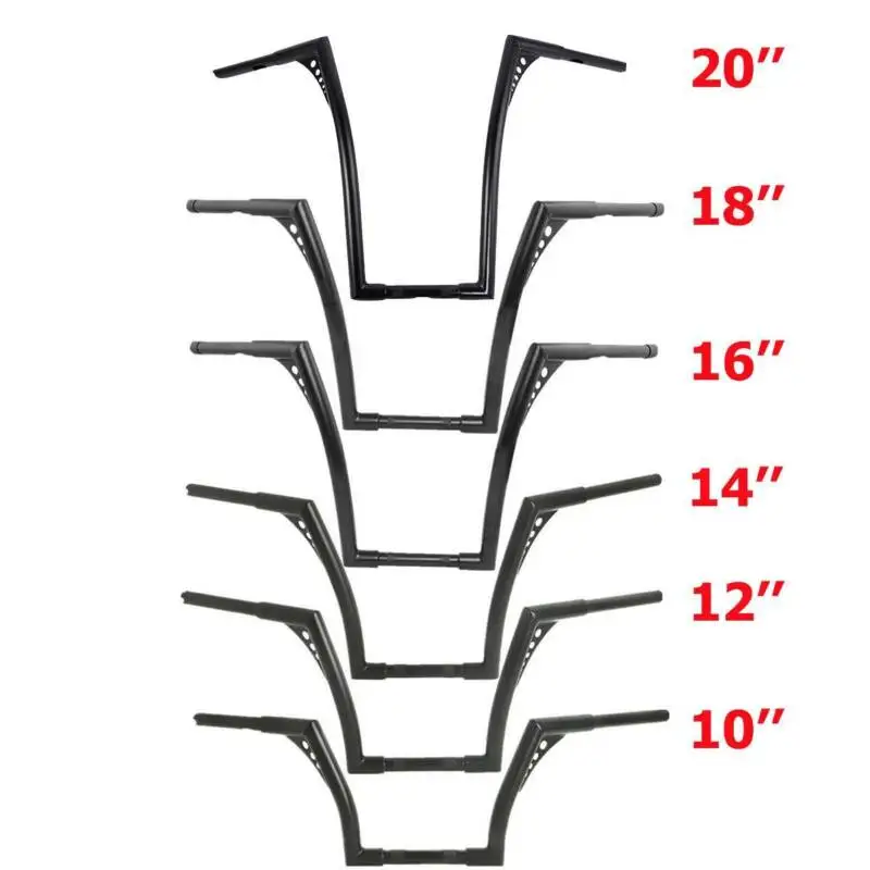 Motorcycle 10'' 12'' 14'' 16'' 18" 20 Rise 1 1/4" Handlebar Fit For Harley Sportster XL Softail
Motorcycle 10'' 12'' 14'' 16'' 18" 20 Rise 1 1/4" Handlebar Fit For Harley Sportster XL Softail