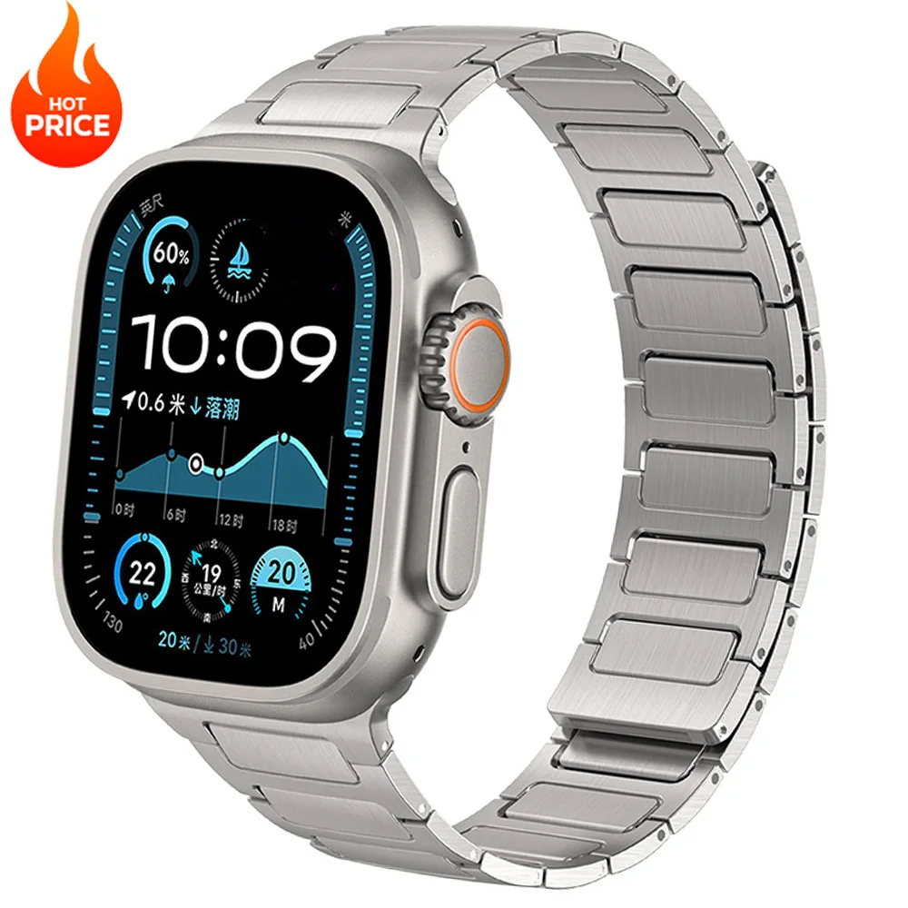Магнитный металлический ремешок для Apple Watch Ultra 49 мм 46 мм 45 мм 44 мм 41 мм 40 мм Титановый ремешок-браслет для iWatch Series 10 9 8 7 SE
Магнитный металлический ремешок для Apple Watch Ultra 49 мм 46 мм 45 мм 44 мм 41 мм 40 мм Титановый ремешок-браслет для iWatch Series 10 9 8 7 SE
