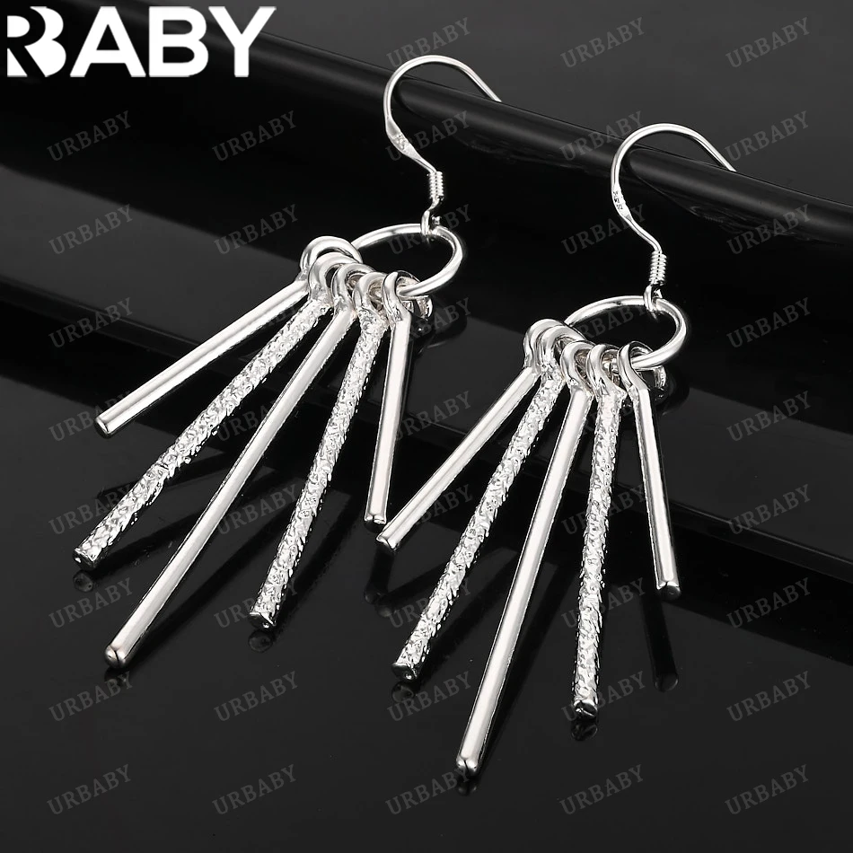 URBABY 925 Sterling Silver Earrings Irregular Strips Drop Earrings For Women Jewelry Fashion Party and Daily Wear
URBABY 925 Sterling Silver Earrings Irregular Strips Drop Earrings For Women Jewelry Fashion Party and Daily Wear