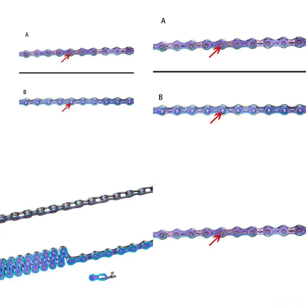 U2JB Rainbow Colorful 11 Speed Chain Half Full Hollow Mountain Road Bike Part Accessories 116 Links
U2JB Rainbow Colorful 11 Speed Chain Half Full Hollow Mountain Road Bike Part Accessories 116 Links