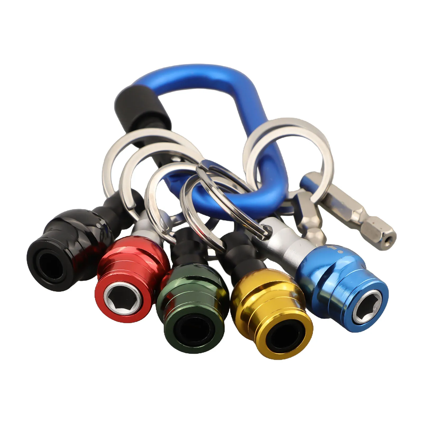 8Pcs/set Bit Holder Keychain Compact Keychain Easy Change Screwdriver Holder Lightweight Bit Holder For Outdoor Camping Hiking
8Pcs/set Bit Holder Keychain Compact Keychain Easy Change Screwdriver Holder Lightweight Bit Holder For Outdoor Camping Hiking